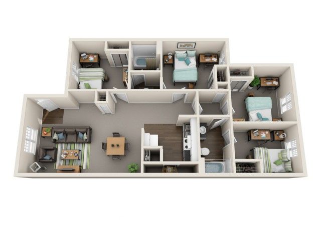 4 BEDROOM | 2 BATH_floor_plan